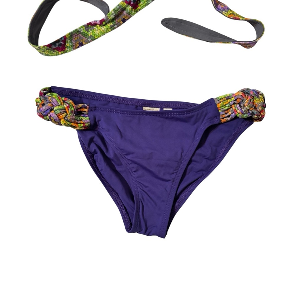 L*Space Colorful Purple Geo Pattern Bikini Set - Picture 2 of 13